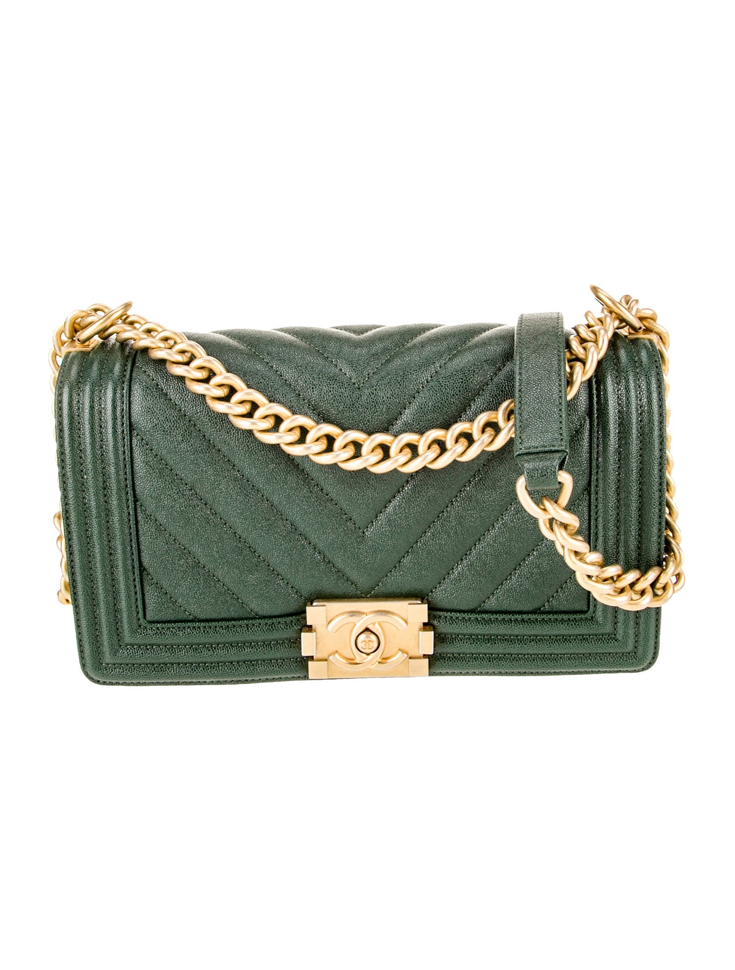 Chanel Medium Chevron Boy Bag