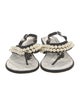 Chanel 2022 Interlocking CC Logo Slingback Sandals