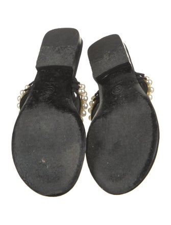 Chanel 2022 Interlocking CC Logo Slingback Sandals