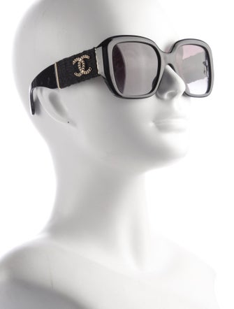 Chanel Interlocking CC Logo Square Sunglasses