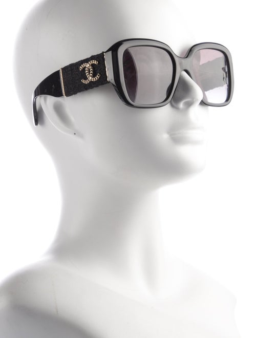 Chanel Interlocking CC Logo Square Sunglasses