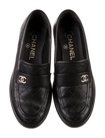 Chanel 2020 Interlocking CC Logo Loafers