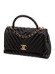 Chanel Small Chevron Coco Handle Bag