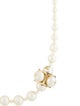 Chanel Faux Pearl Cubed Cluster CC Station Necklace