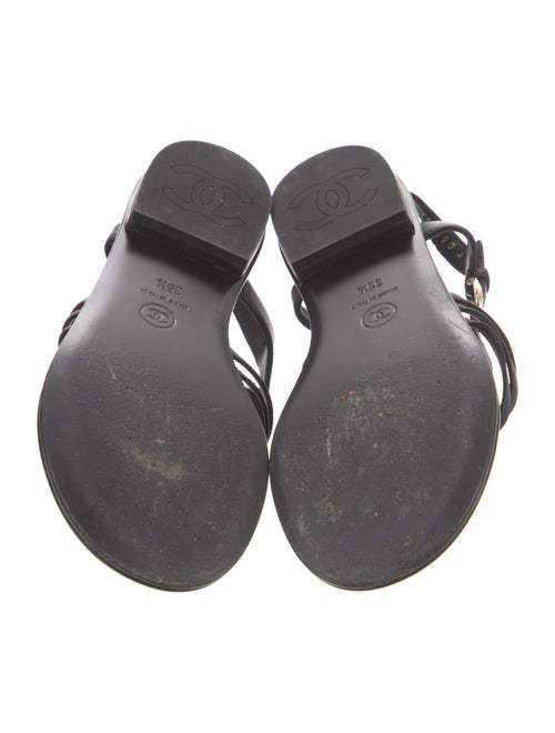 Chanel 2023 Interlocking CC Logo Slingback Sandals