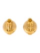 Chanel Two-Tone Hammered Clip-On Earrings