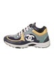 Chanel Interlocking CC Logo Patent Leather Sneakers