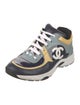 Chanel Interlocking CC Logo Patent Leather Sneakers