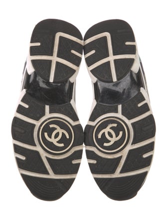 Chanel Interlocking CC Logo Patent Leather Sneakers