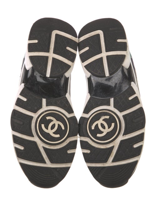 Chanel Interlocking CC Logo Patent Leather Sneakers