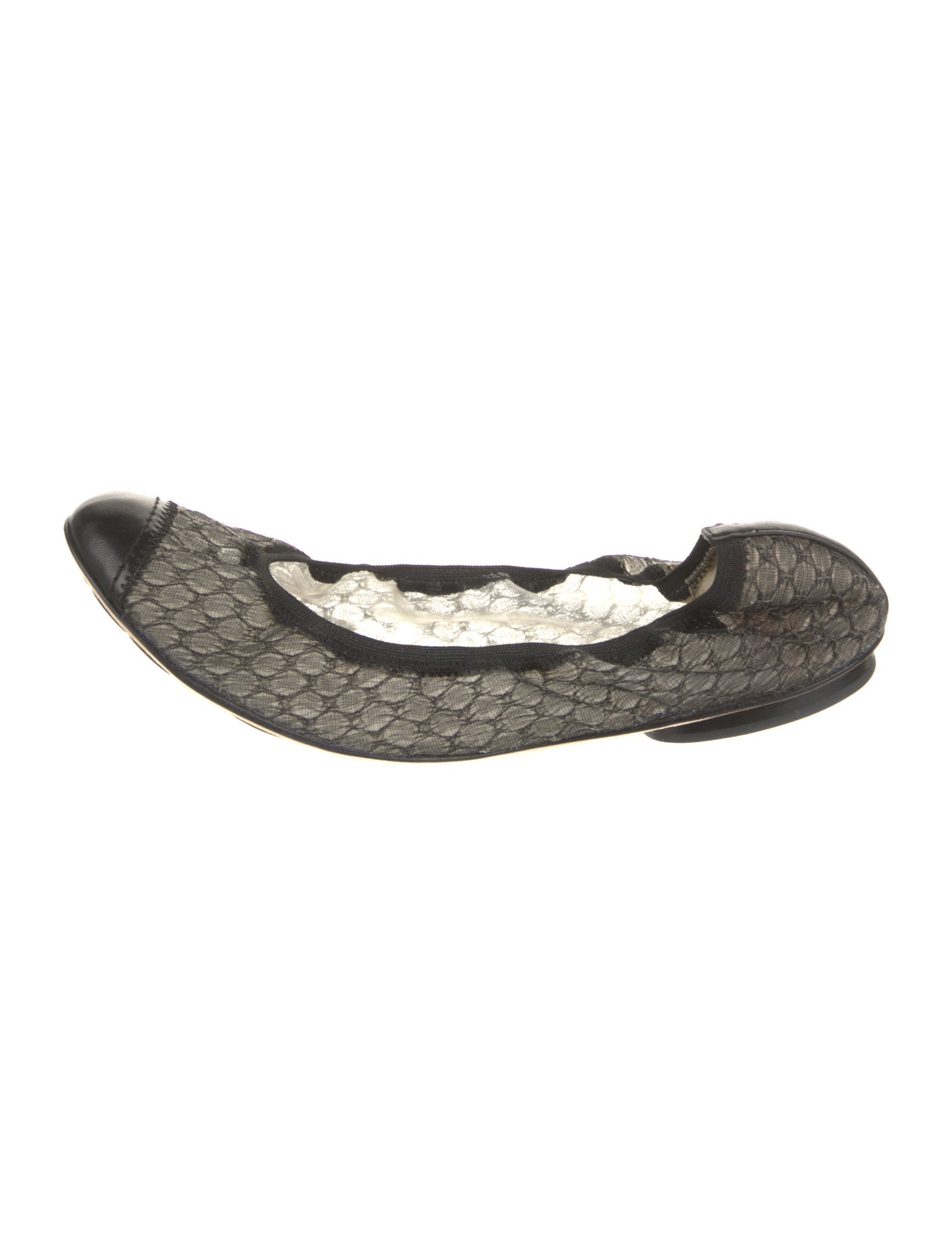 Chanel Mesh Animal Print Ballet Flats