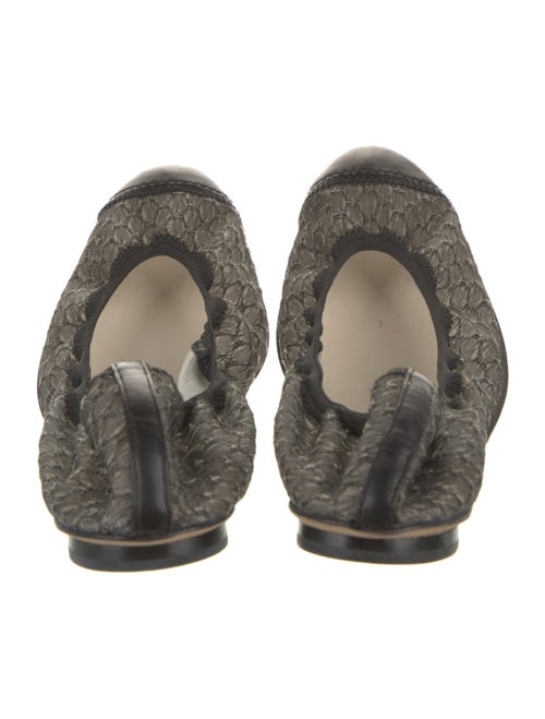 Chanel Mesh Animal Print Ballet Flats