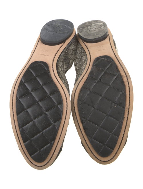 Chanel Mesh Animal Print Ballet Flats