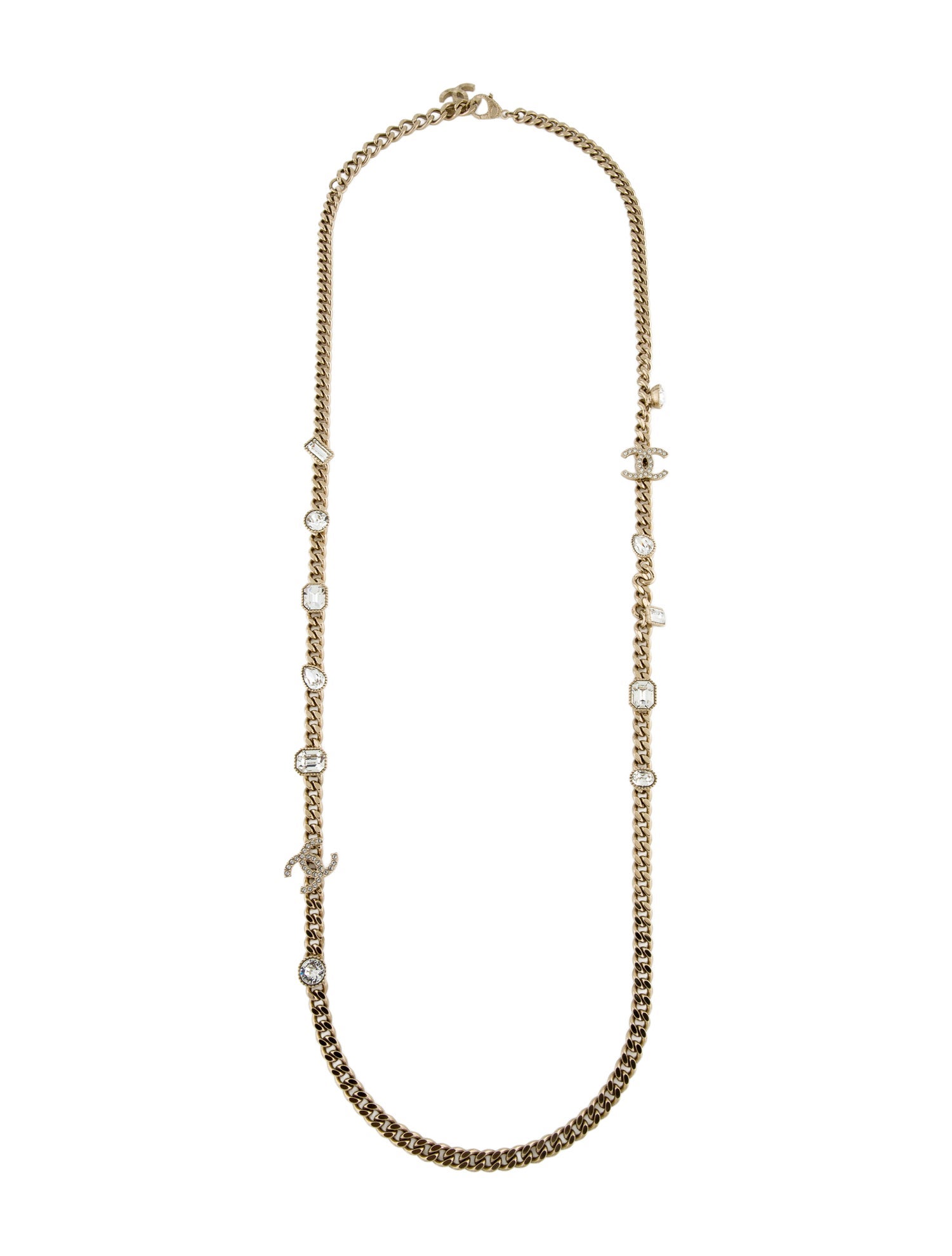 Chanel 2024 Strass CC Station Neklace