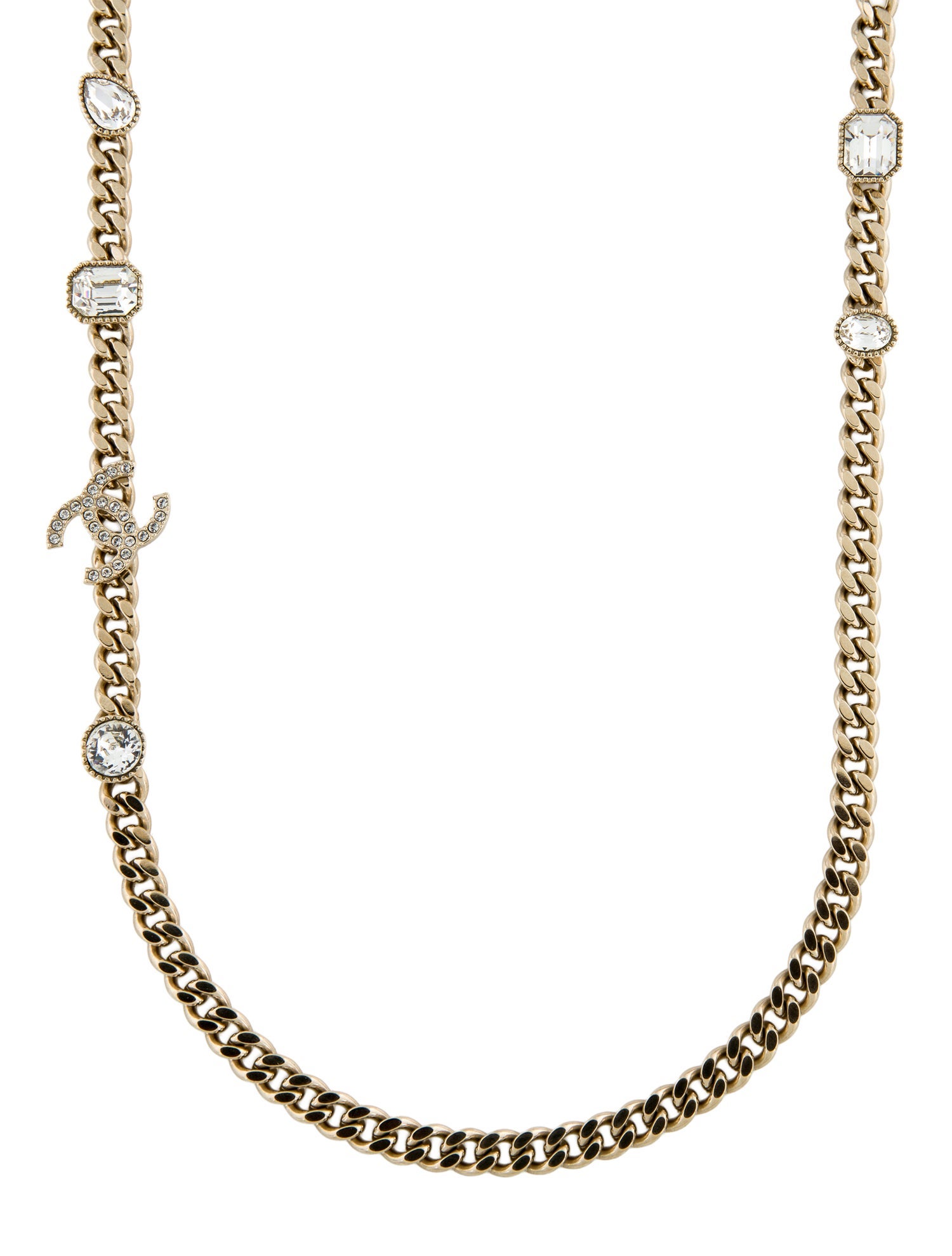 Chanel 2024 Strass CC Station Neklace