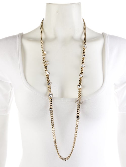 Chanel 2024 Strass CC Station Neklace