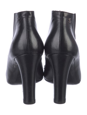 Chanel Interlocking CC Logo Leather Boots