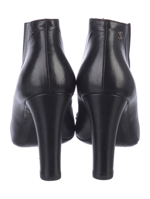 Chanel Interlocking CC Logo Leather Boots