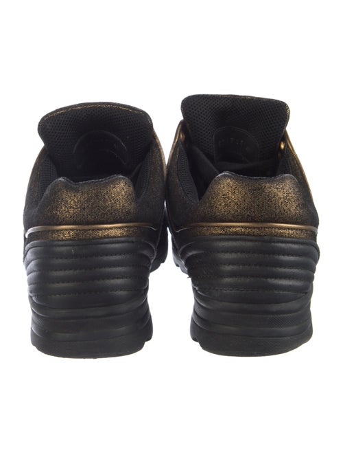 Chanel Interlocking CC Logo Leather Sneakers