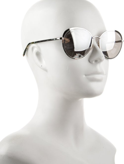 Chanel Interlocking CC Logo Round Sunglasses