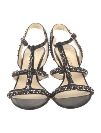 Chanel 2015 Interlocking CC Logo Gladiator Sandals
