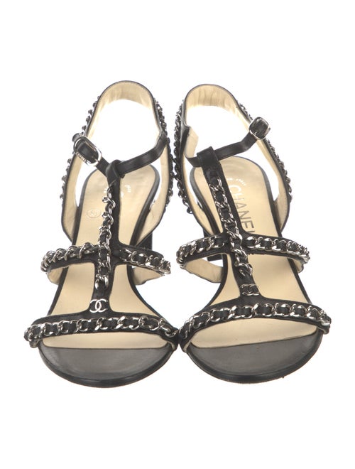 Chanel 2015 Interlocking CC Logo Gladiator Sandals