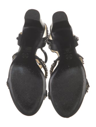 Chanel 2015 Interlocking CC Logo Gladiator Sandals