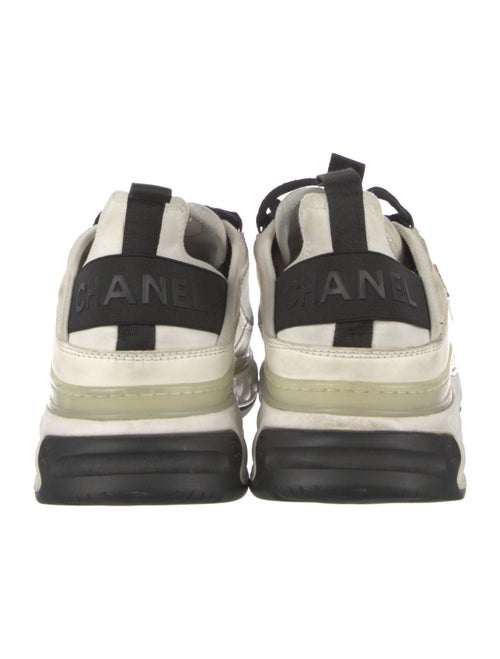 Chanel Interlocking CC Logo Suede Sneakers