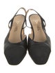 Chanel Interlocking CC Logo Leather Slingback Pumps