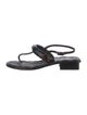 Chanel Leather T-Strap Sandals