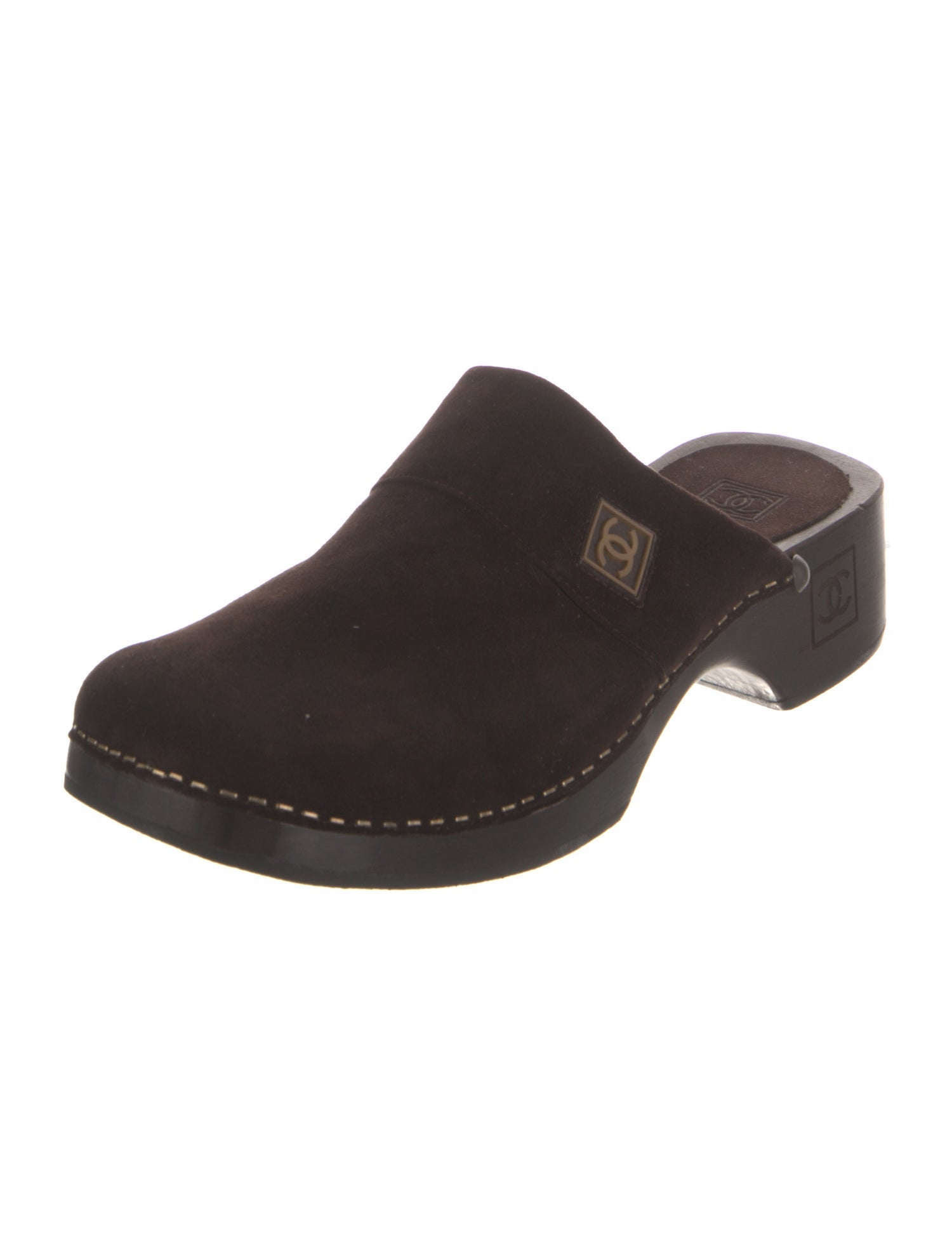 Chanel Vintage Interlocking CC Logo Mules