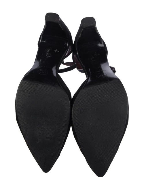 Chanel Interlocking CC Logo Suede D'Orsay Pumps