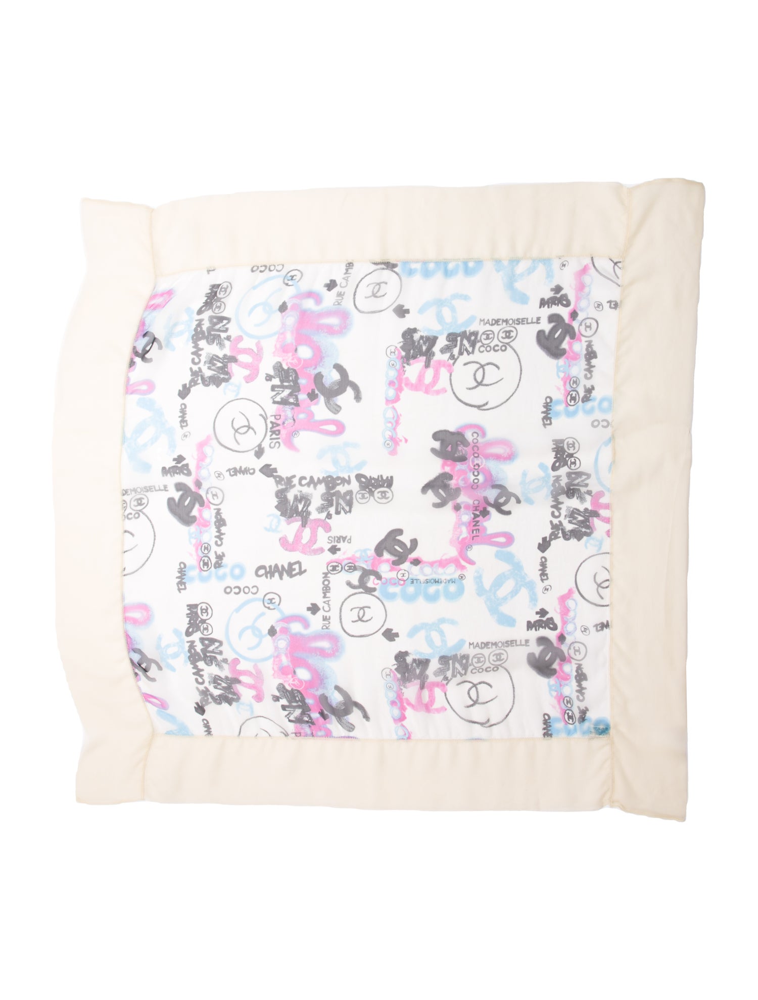 Chanel Graffiti Silk Scarf