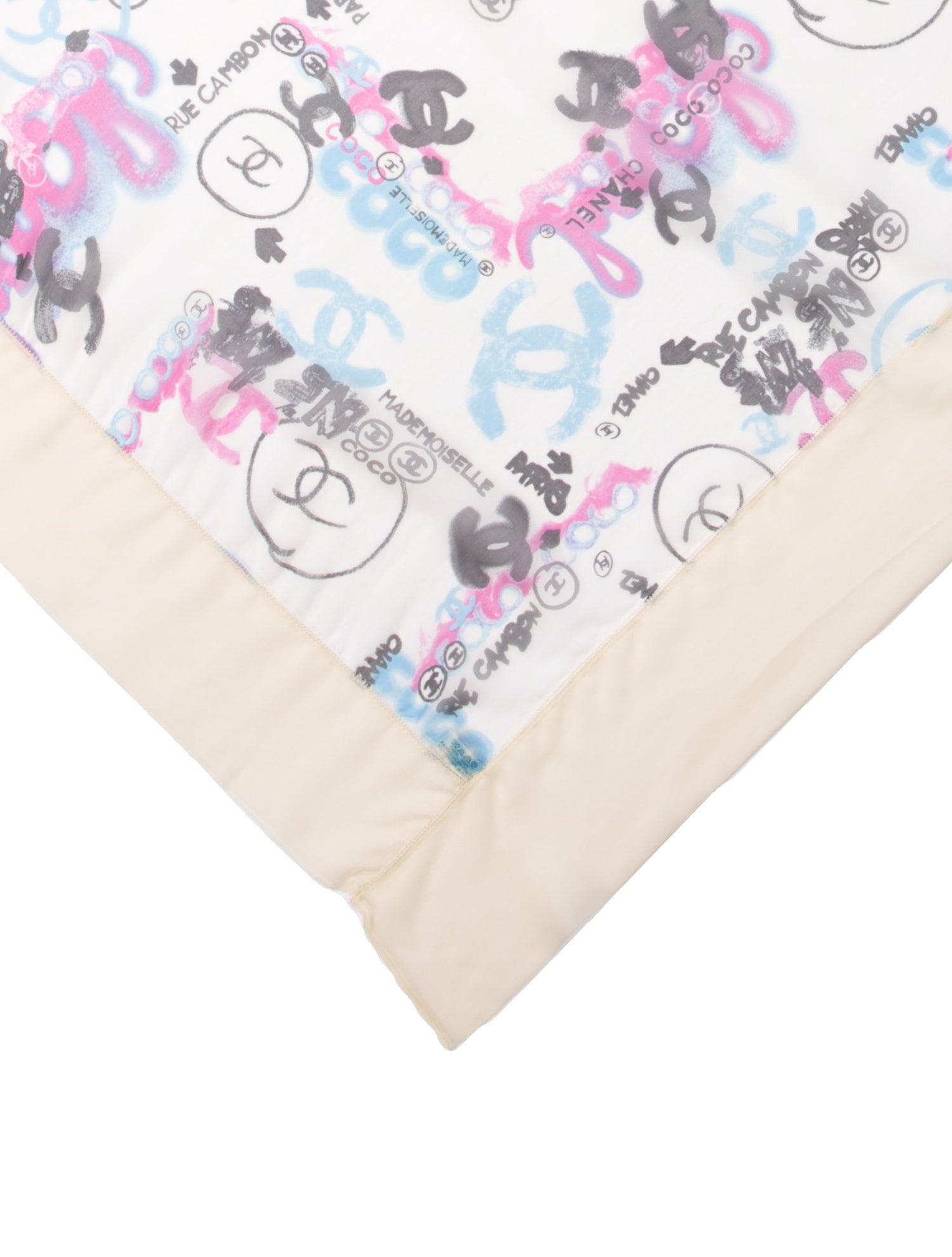 Chanel Graffiti Silk Scarf