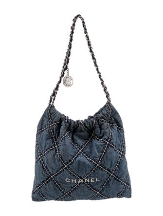 Chanel Small Denim 22 Hobo