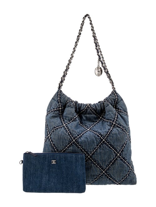 Chanel Small Denim 22 Hobo