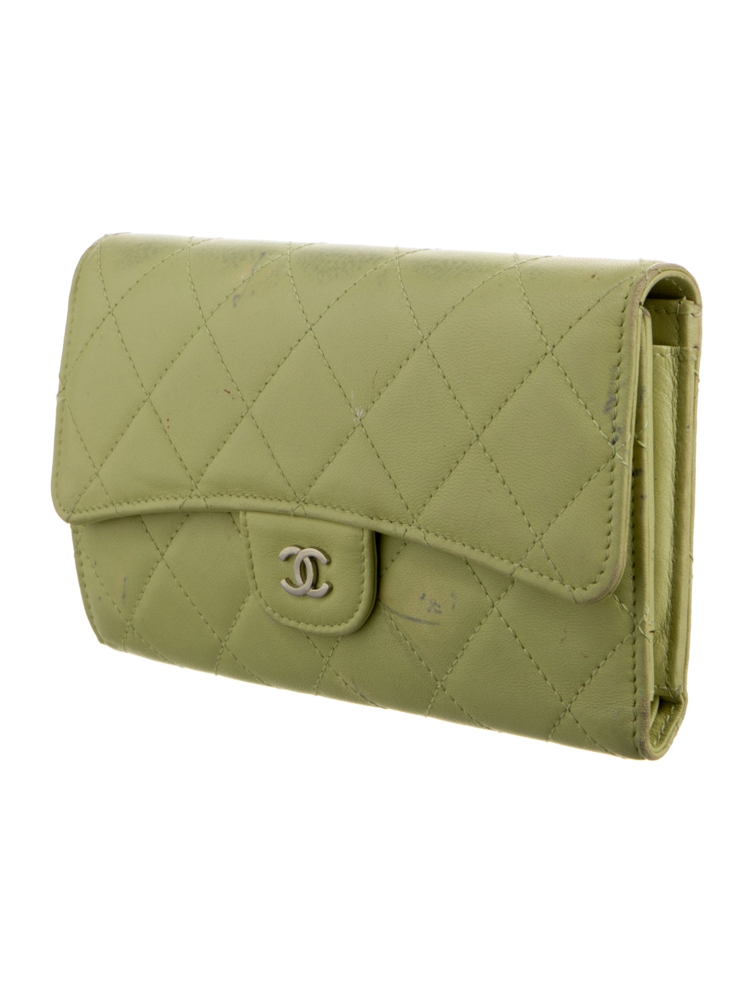 Chanel 2010-2011 Interlocking CC Logo Trifold Wallet