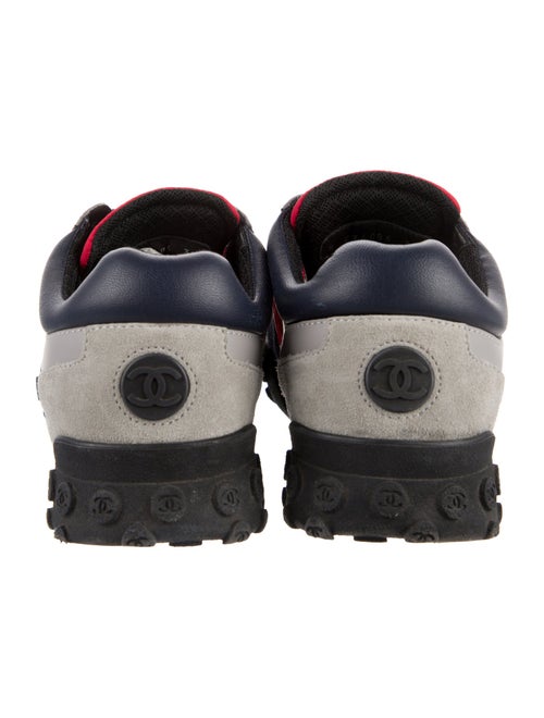 Chanel Interlocking CC Logo Suede Sneakers