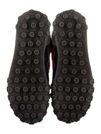 Chanel Interlocking CC Logo Suede Sneakers