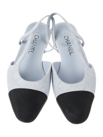 Chanel 2025 Interlocking CC Logo Slingback Flats