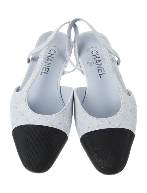 Chanel 2025 Interlocking CC Logo Slingback Flats