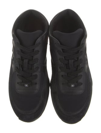 Chanel Interlocking CC Logo Leather Chunky Sneakers