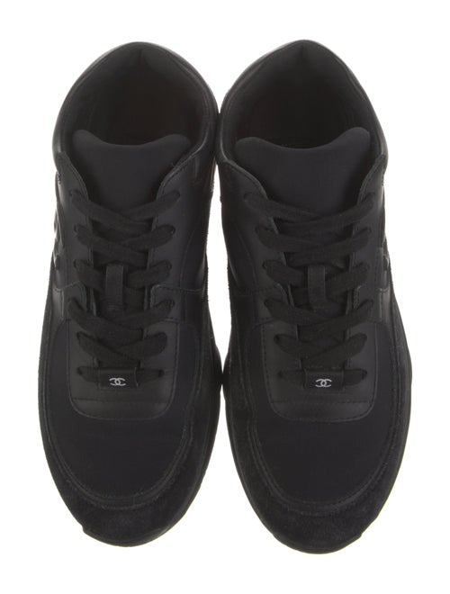 Chanel Interlocking CC Logo Leather Chunky Sneakers
