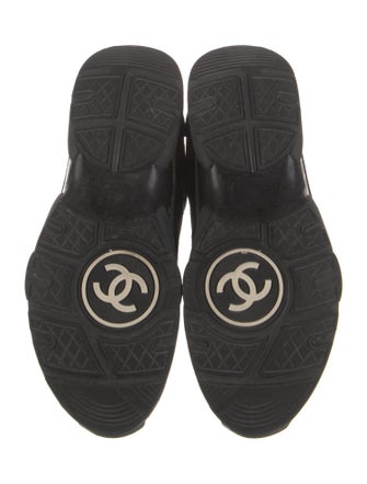 Chanel Interlocking CC Logo Leather Chunky Sneakers