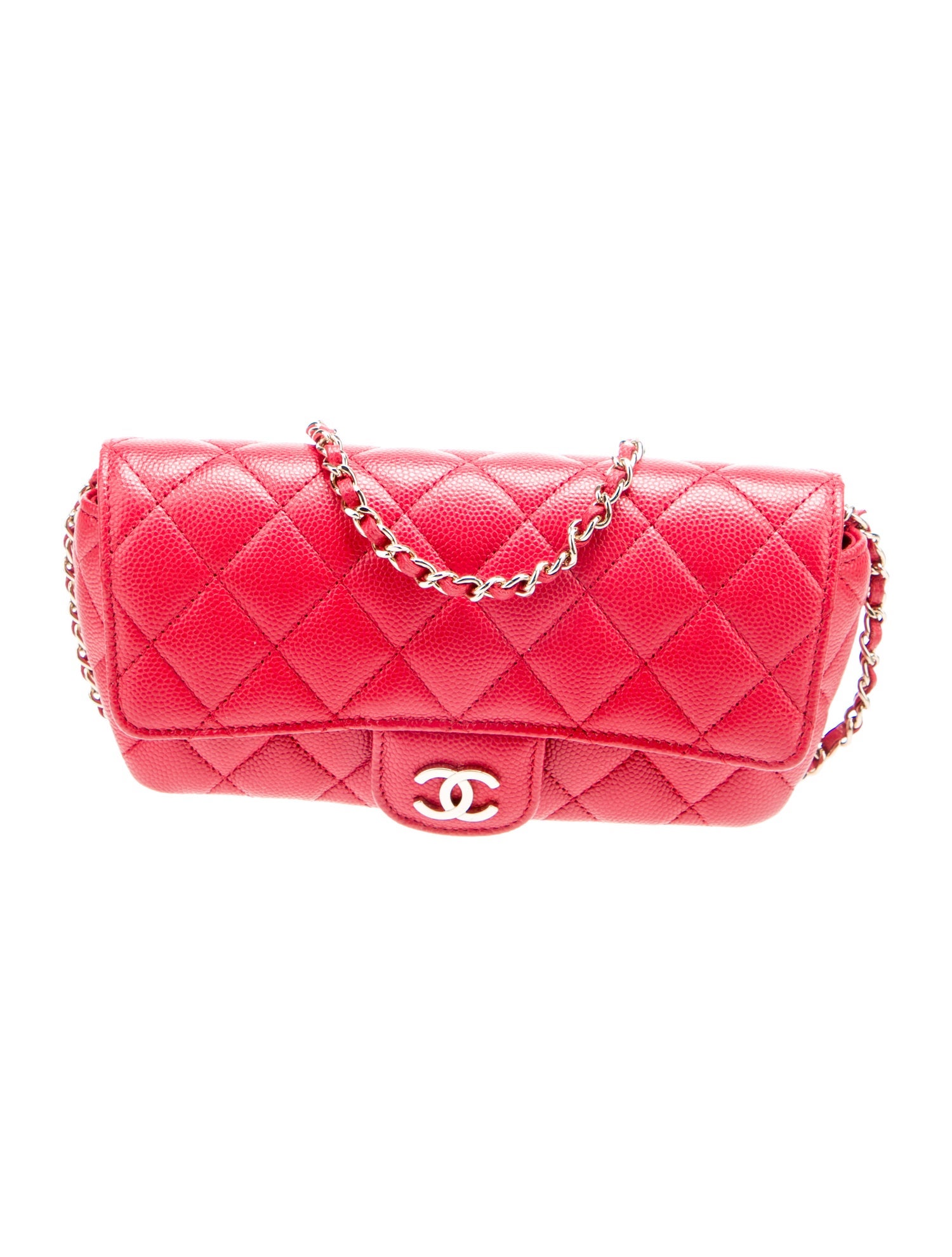 Chanel Quilted Sunglasses Case w/ Chain