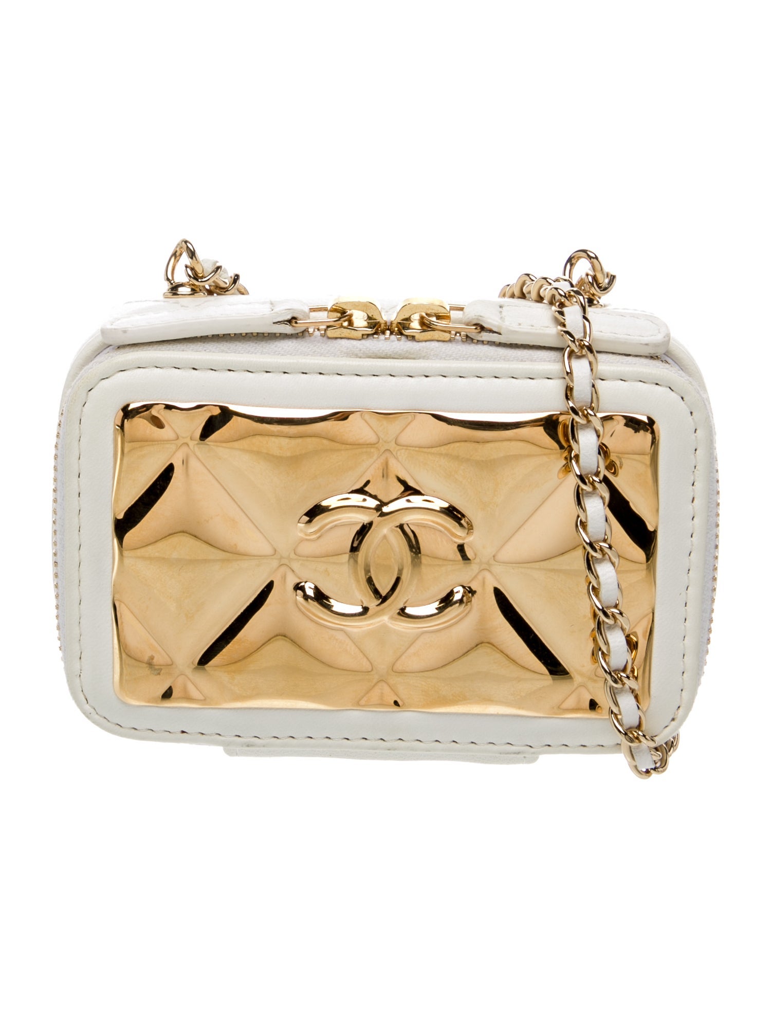 Chanel Golden Plate Vanity Case