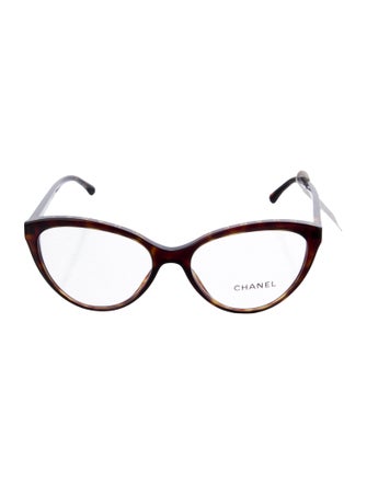 Chanel Interlocking CC Logo Cat-Eye Eyeglasses