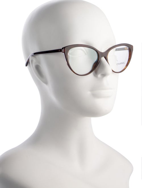 Chanel Interlocking CC Logo Cat-Eye Eyeglasses