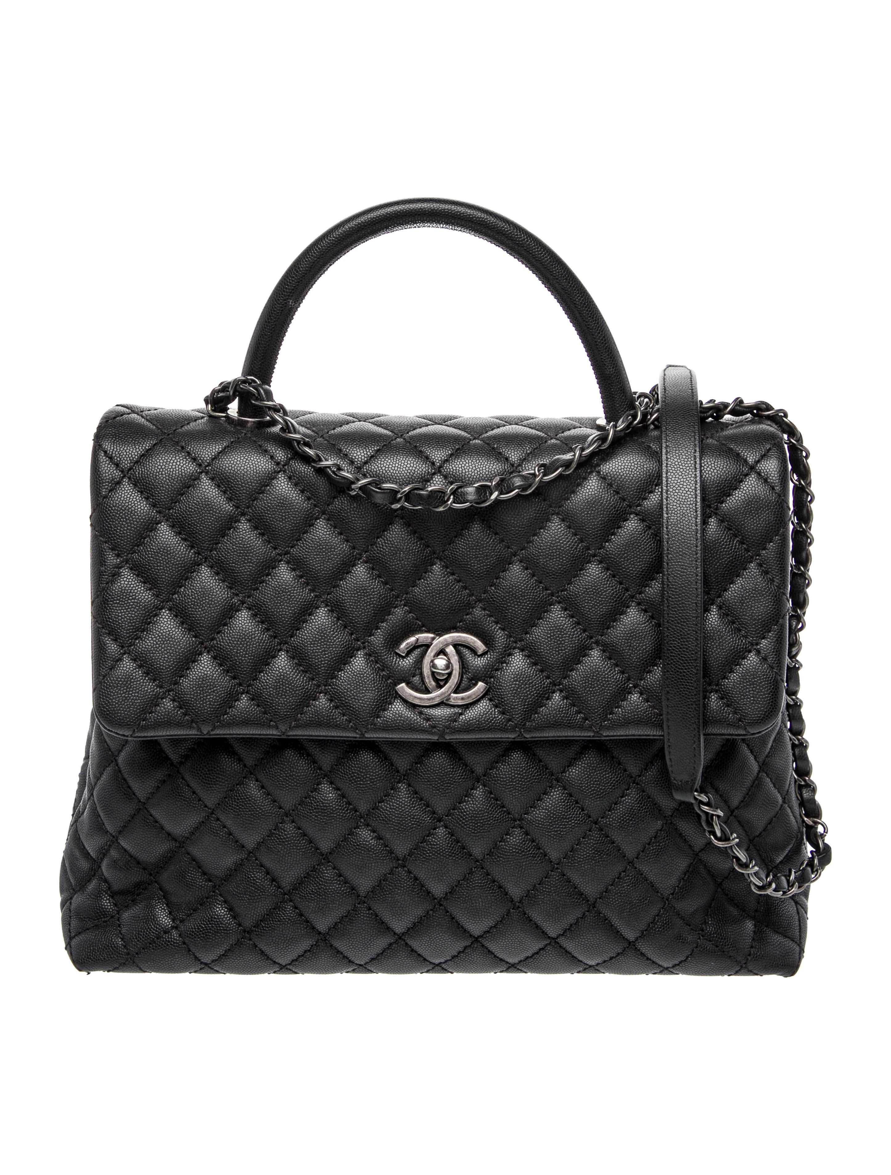 Chanel Large Coco Handle Flap Bag