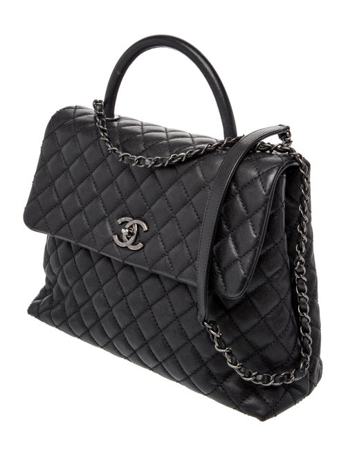 Chanel Large Coco Handle Flap Bag